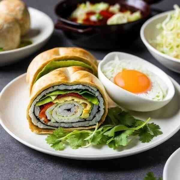 Куриный рулет с капустой и яйцами